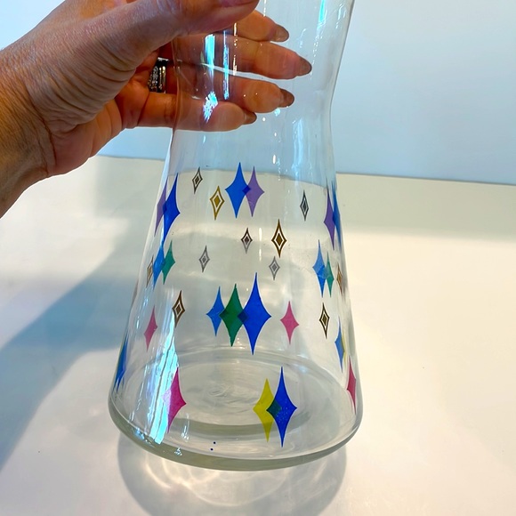 **SOLD******Unique MCM Vintage Libby Atomic Diamonds Cocktail Set of 5 - Picture 8 of 17